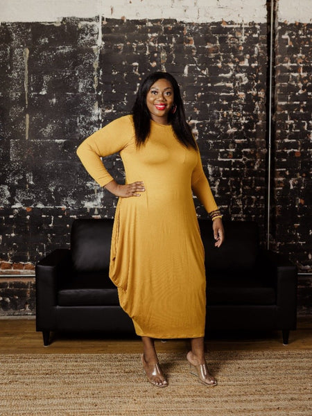 Fall Feelings Harem Maxi Mustard