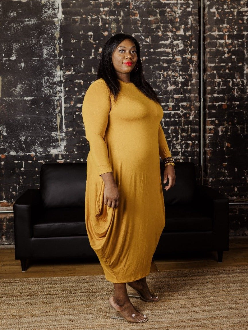 Fall Feelings Harem Maxi Mustard