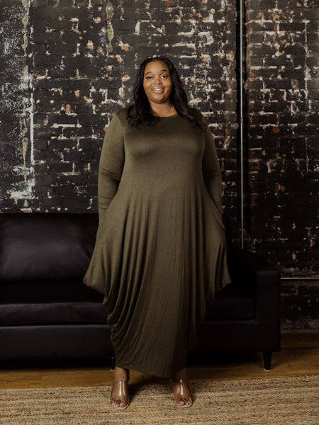 Fall Feelings Harem Maxi Olive