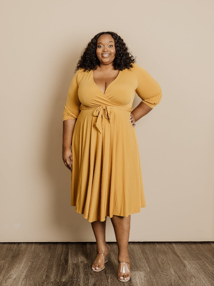 Stella Midi Wrap Dres