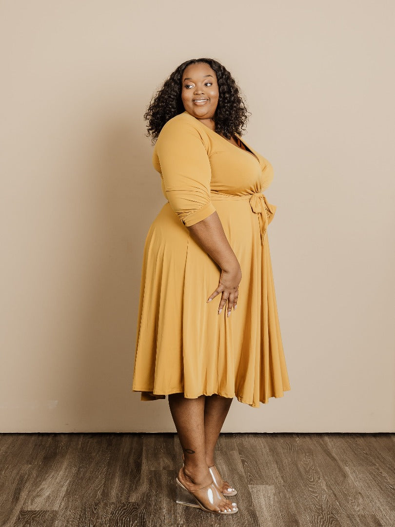 Stella Midi Wrap Dres