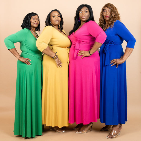 Lynette Wrap Maxi Dress
