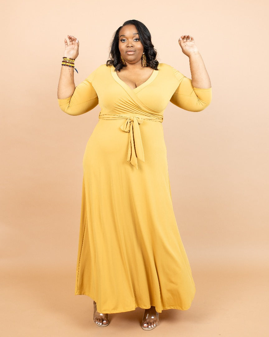 Lynette Wrap Maxi Dress